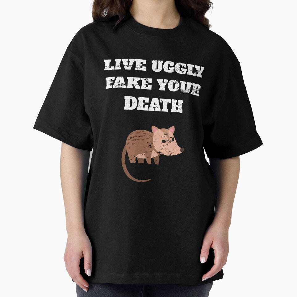 Live Uggly Fake Your Death Opossum Retro Vintage by Jeangel97