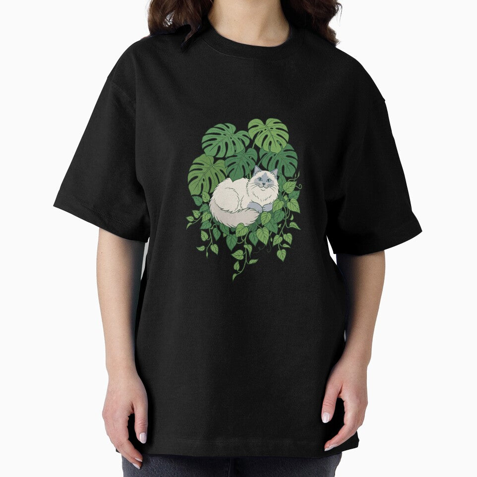 Ragdoll Cat Plant Parent Monstera Botanical Cozy Home by PictoVibe