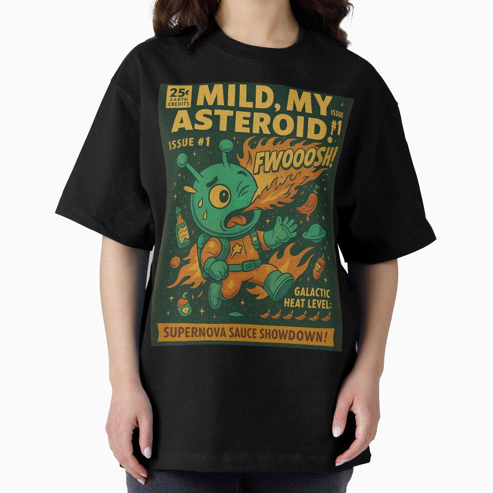 Mild, My Asteroid! – Spicy Space Comic Poster – Nommy’s Supernova Sauce Showdown by Astronomnom