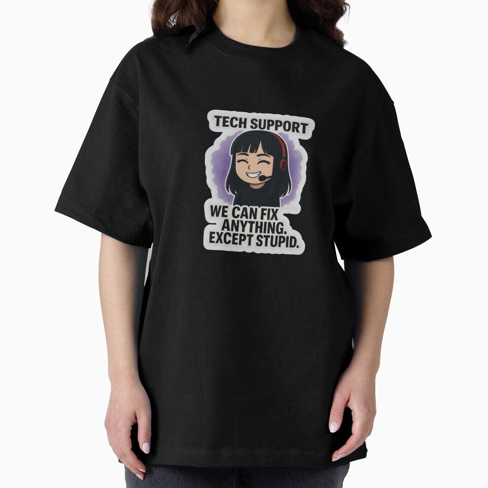 Funny Tech Support We Can Fix Anything Except Stupid IT Gift by CrystalMineArts