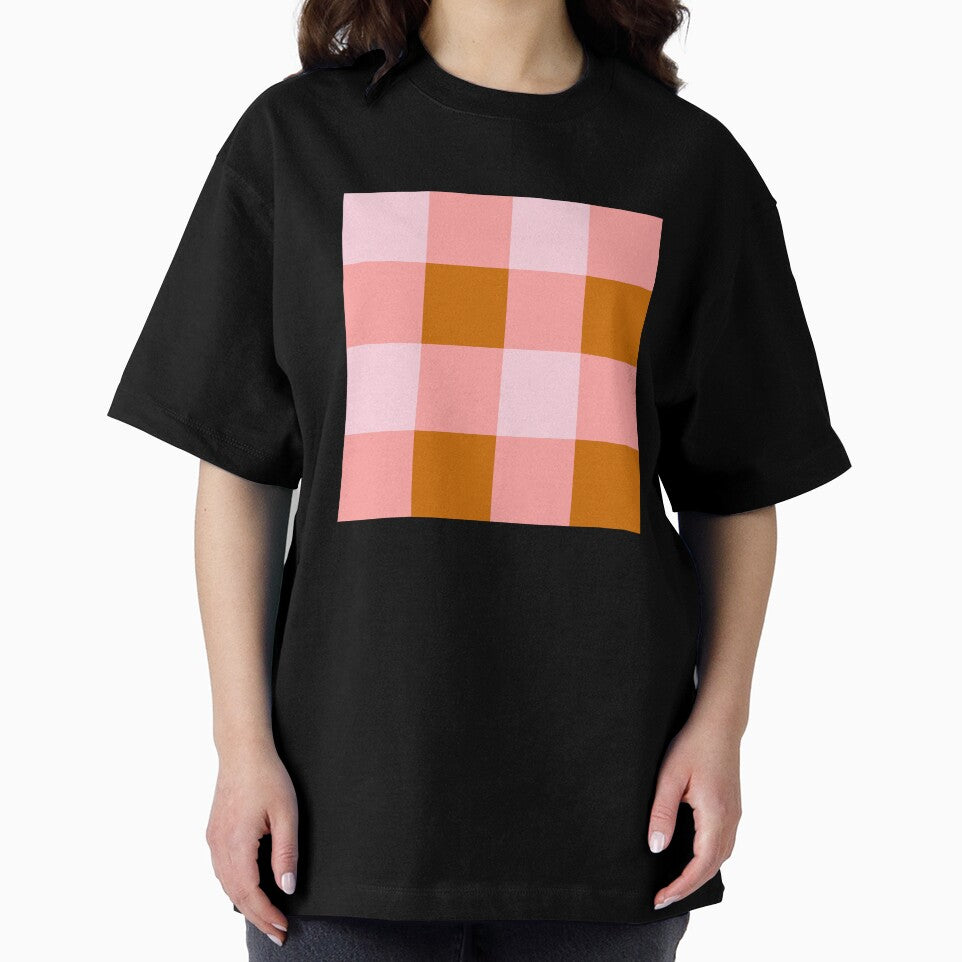 Peach and brown gingham by beesocks
