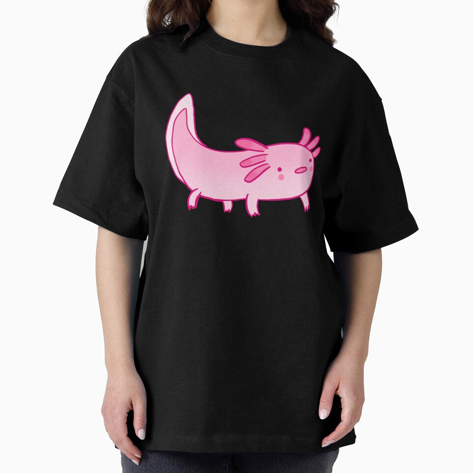 Funny cartoon axolotl by Mayarart