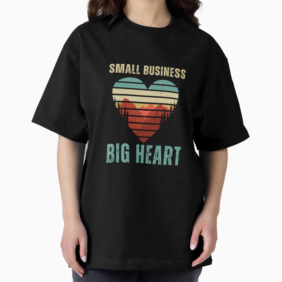 Small Business Big Heart Retro Art by NikoBeadsUA