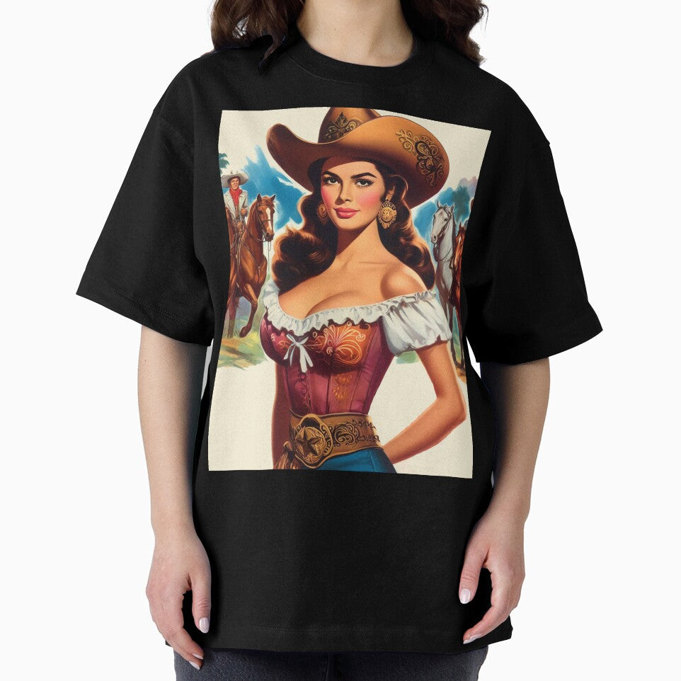 Vintage Cute Western Girl by PulpVintage