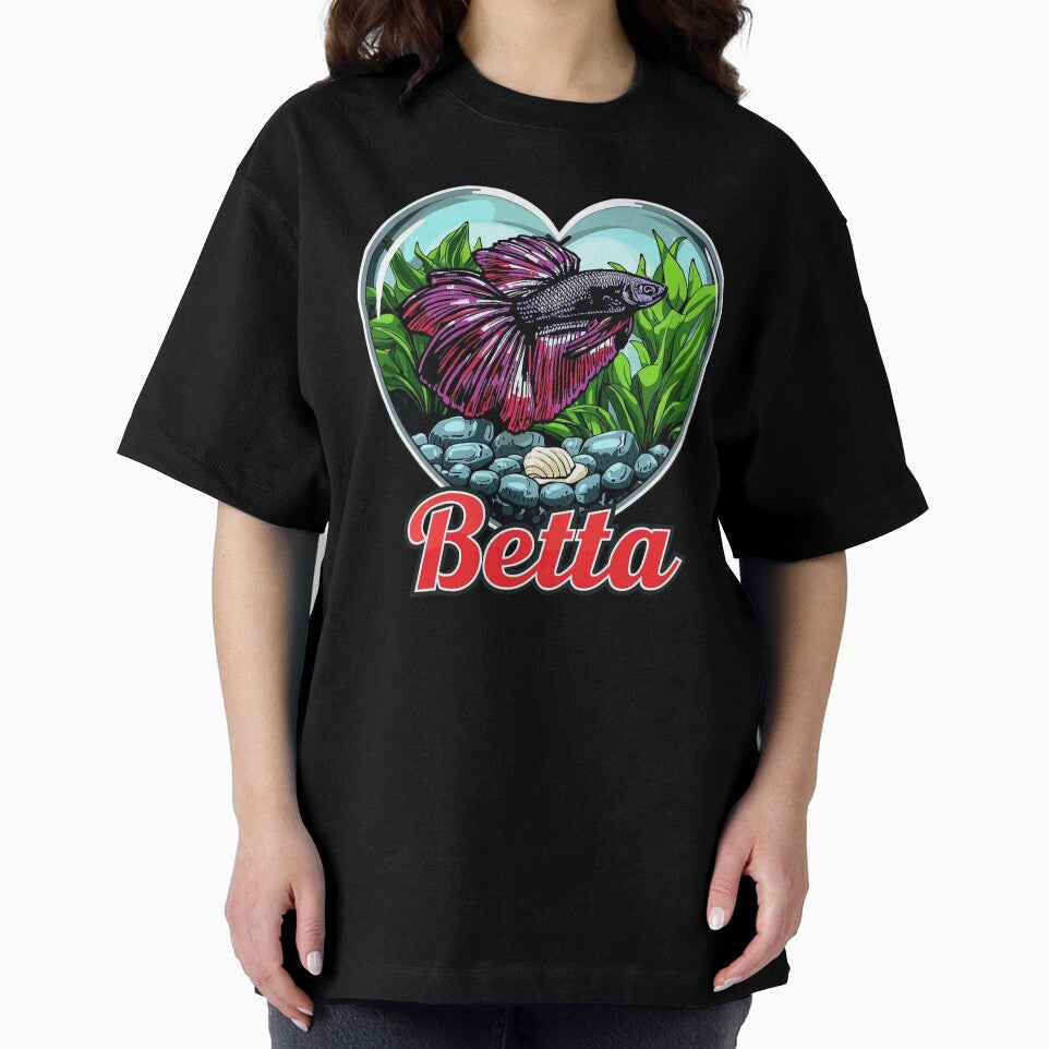 I Love Betta – Colorful Tropical Fish Illustration by Oriam Vision - Gaia Essence