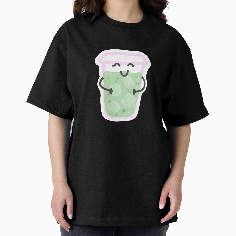 Cute Kawaii Matcha Iced Drink Sticker by Vimi Doodles