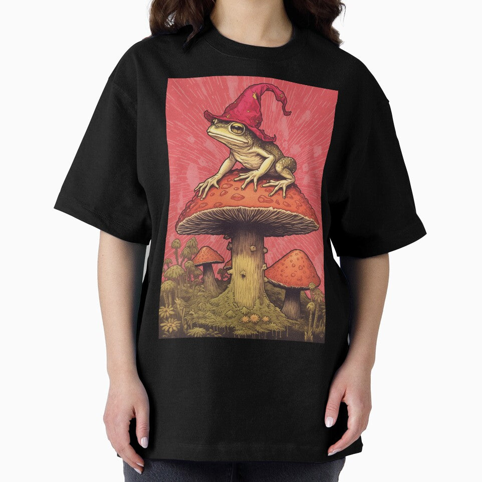Wizard Frog Toad on Mushroom by egneveRArt