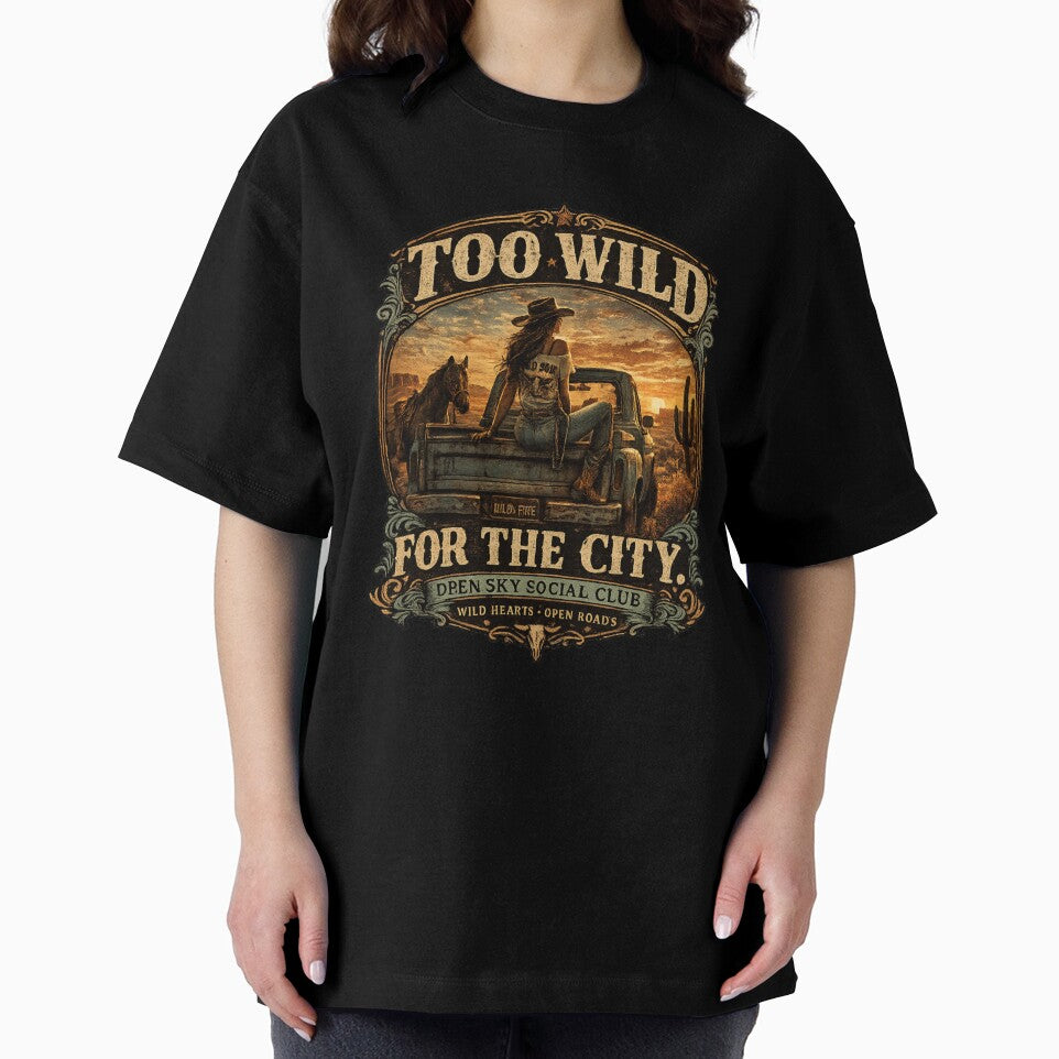 Too Wild For The City | Vintage Cowgirl Western Design by Anyshca