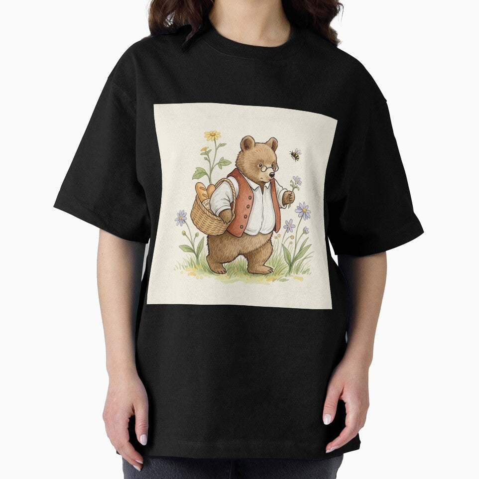 Distinguished Bear with Fresh Bread Basket by Pasteltone