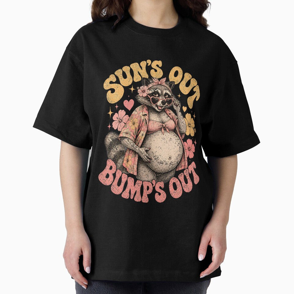 Pregnant Girl Summer Suns Out Bumps Out Feral Raccoon Mom by DesignsByAnett