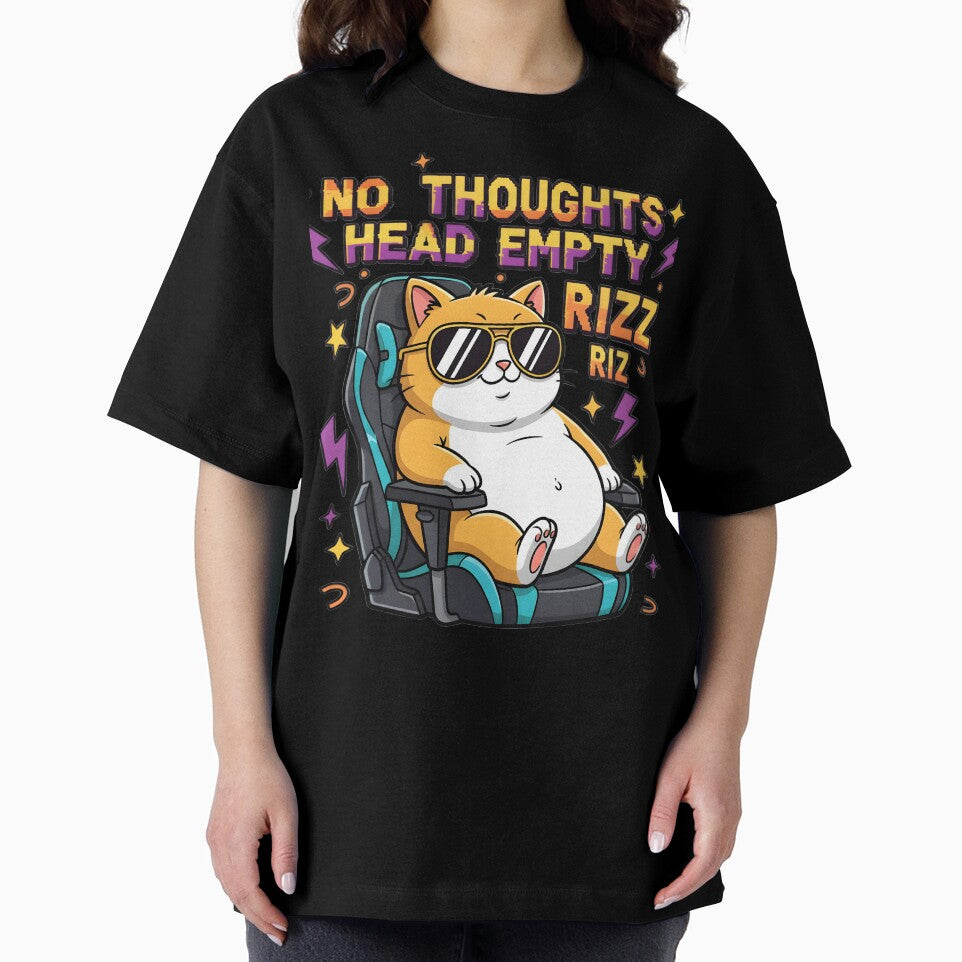 No Thoughts Head Empty Rizz Cat by AnnDesignStudio