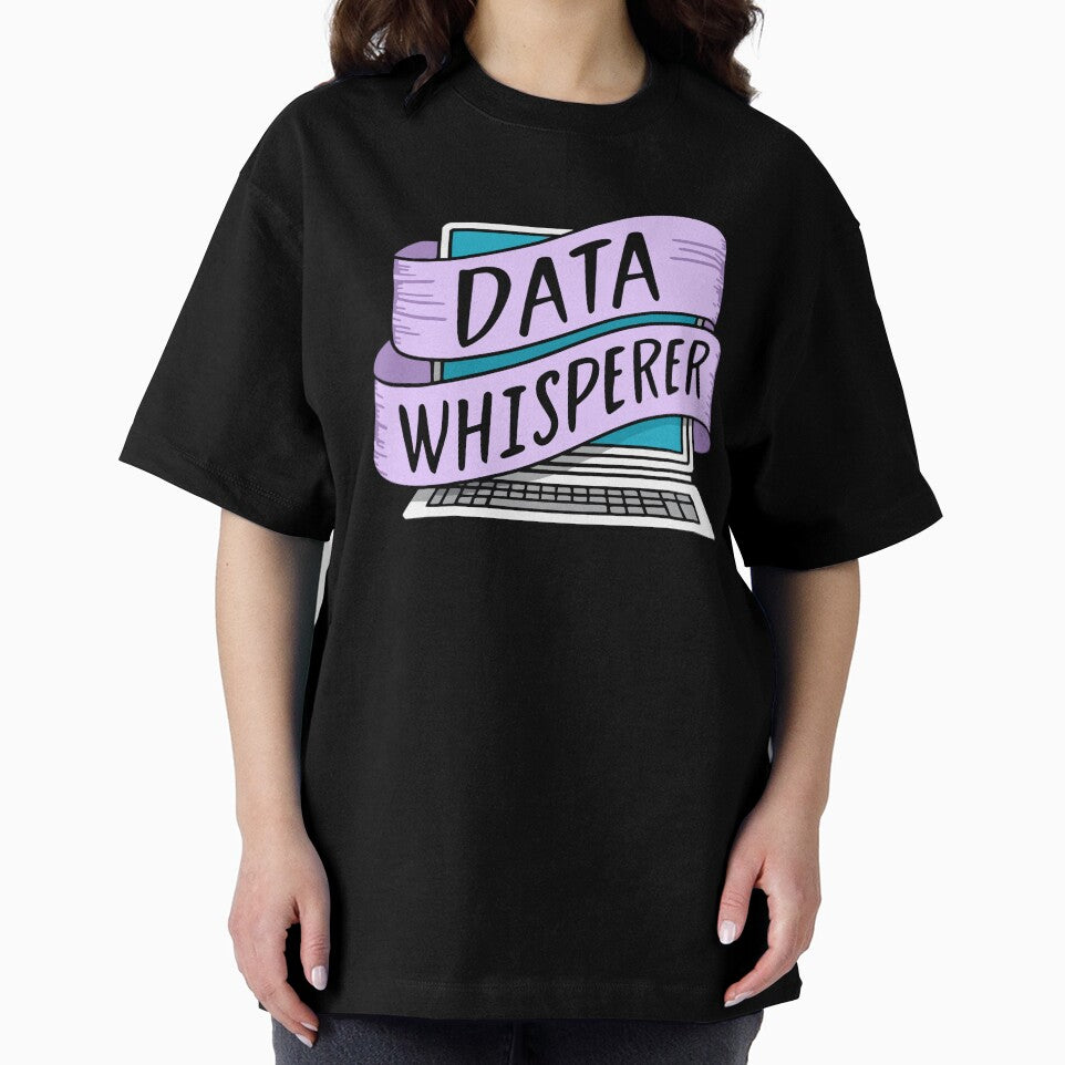 Data Whisperer! Pink And Blue Data Analyst Laptop by PMCreative