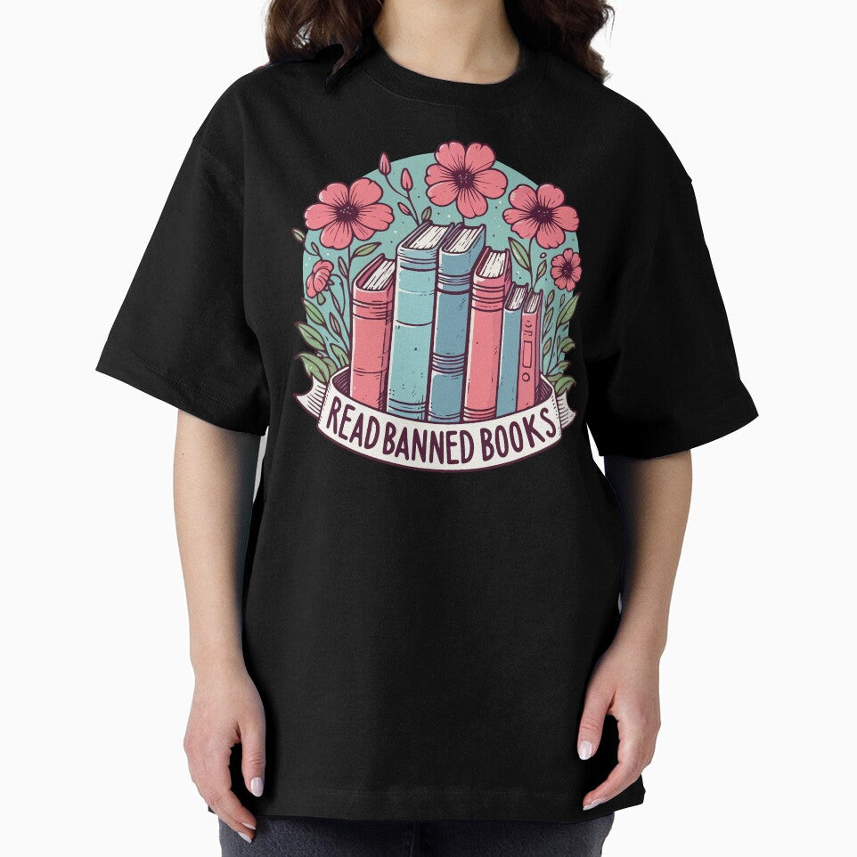 Read Banned Books Cute Floral by TomFrontierArt