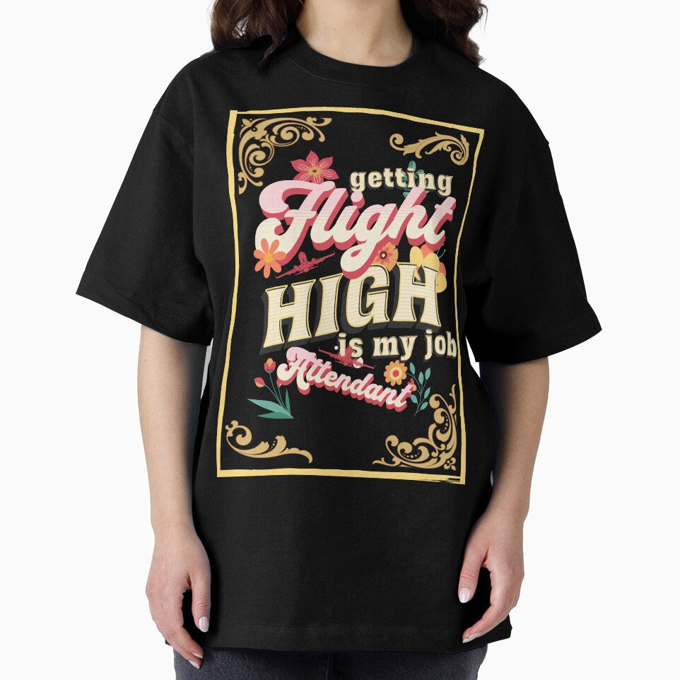 Flight attendant getting HIGH is my job design by AviationArtists