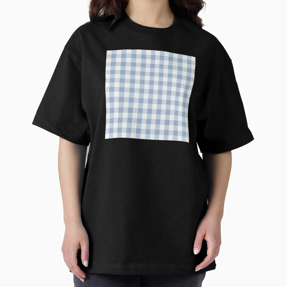 Powder Blue Gingham Print Pattern by Flip & Flop