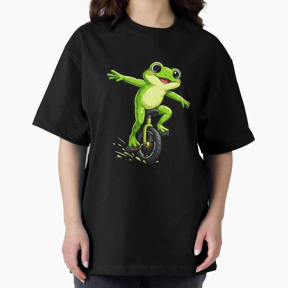 Frog on a unicycle by FroggyOnly
