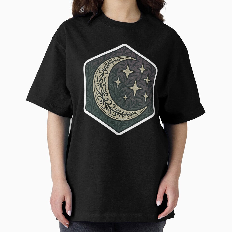 Whimsigoth Moon & Stars – Gothic Whimsy Hex-Art for Apparel & Homeware by TONSNAP