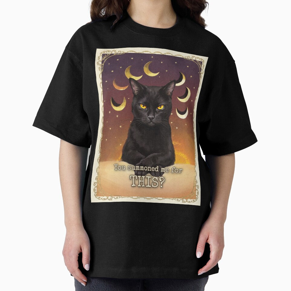 Judgement Tarot Cat You Summoned Me For This Whimsigoth Tee by BLACKCAT-COVEN