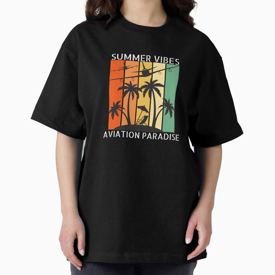 summer vibes aviation paradise retro sunset airplane aircraft for pilots, flight attendant and aviation geeks by AviationArtists