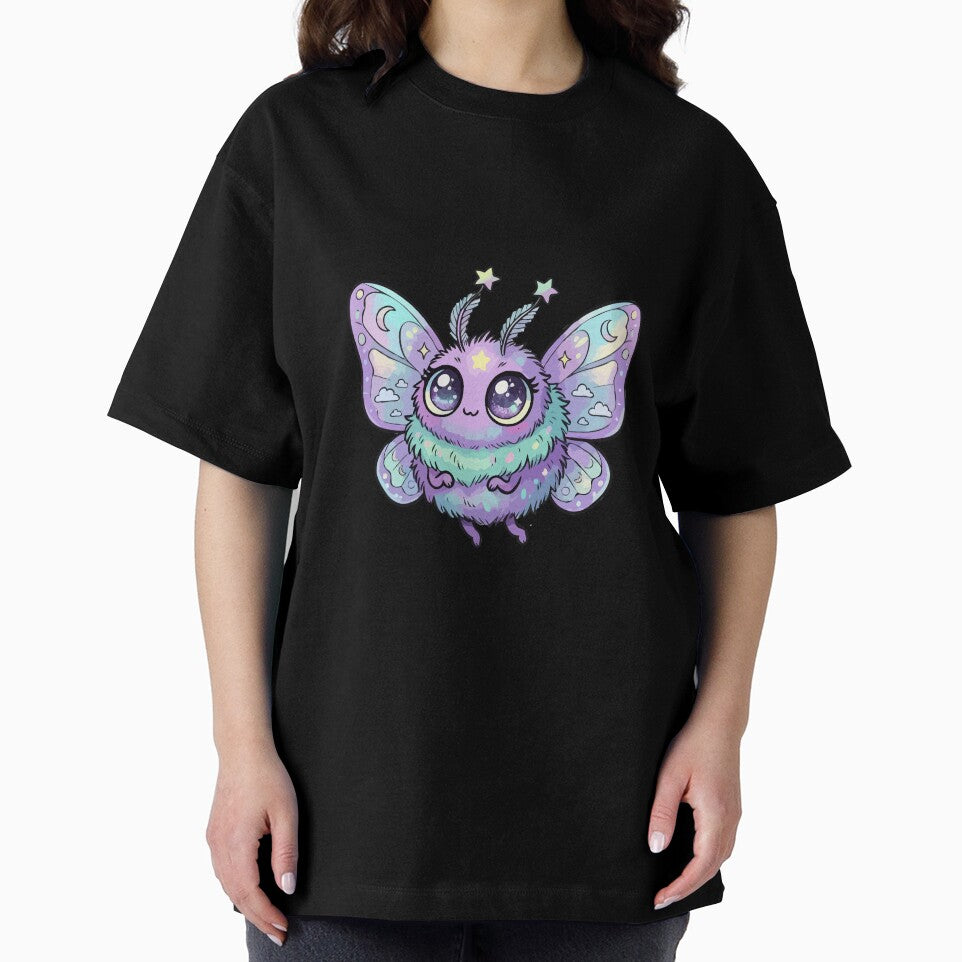 Lavender Shimmering Celestial Winged Chibi by Emegan Print Art