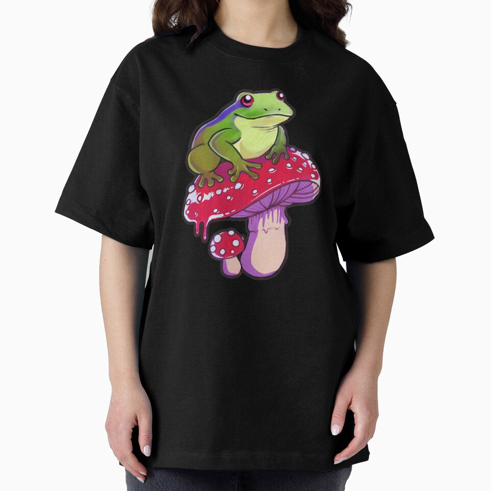 Frog on a Mushroom by Vinji-art