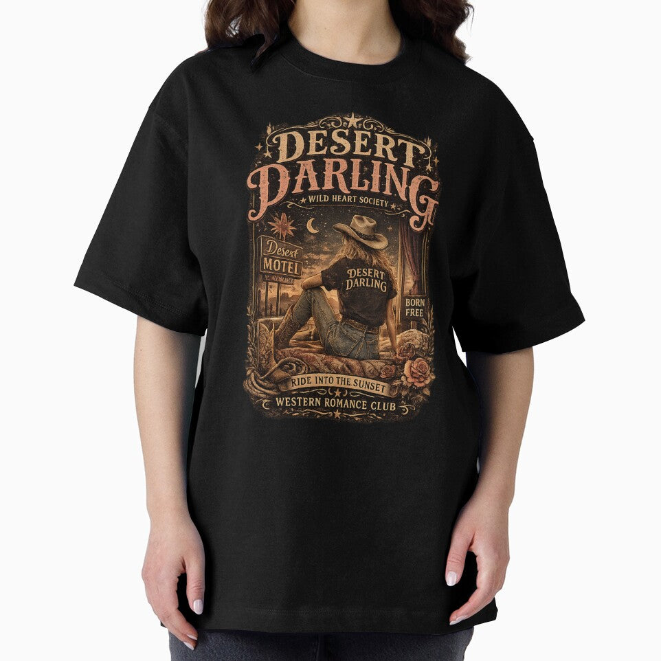 Vintage Cowgirl Western Graphic | Desert Motel Americana Style by Anyshca
