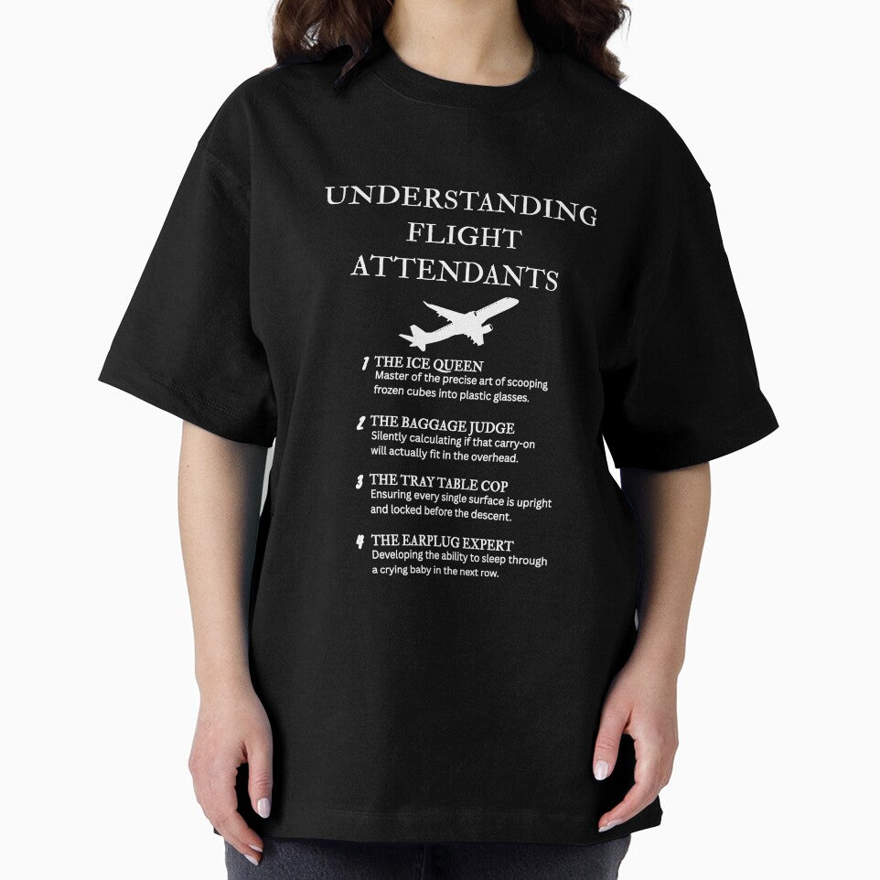Flight Attendant Gift Idea Cabin Crew Humor – Black by PsyFlow35