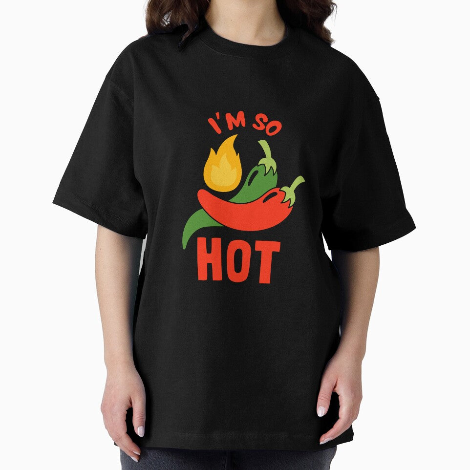 I'm So Hot Chili Pepper Pun — Funny Bold Spicy Food Art Illustration by HBDStudio