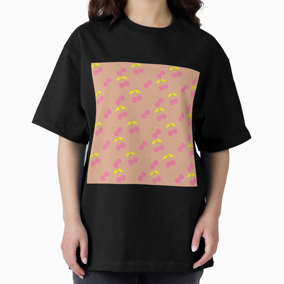 Retro Cherry Pattern _Elegant Beige by Mimi Huang