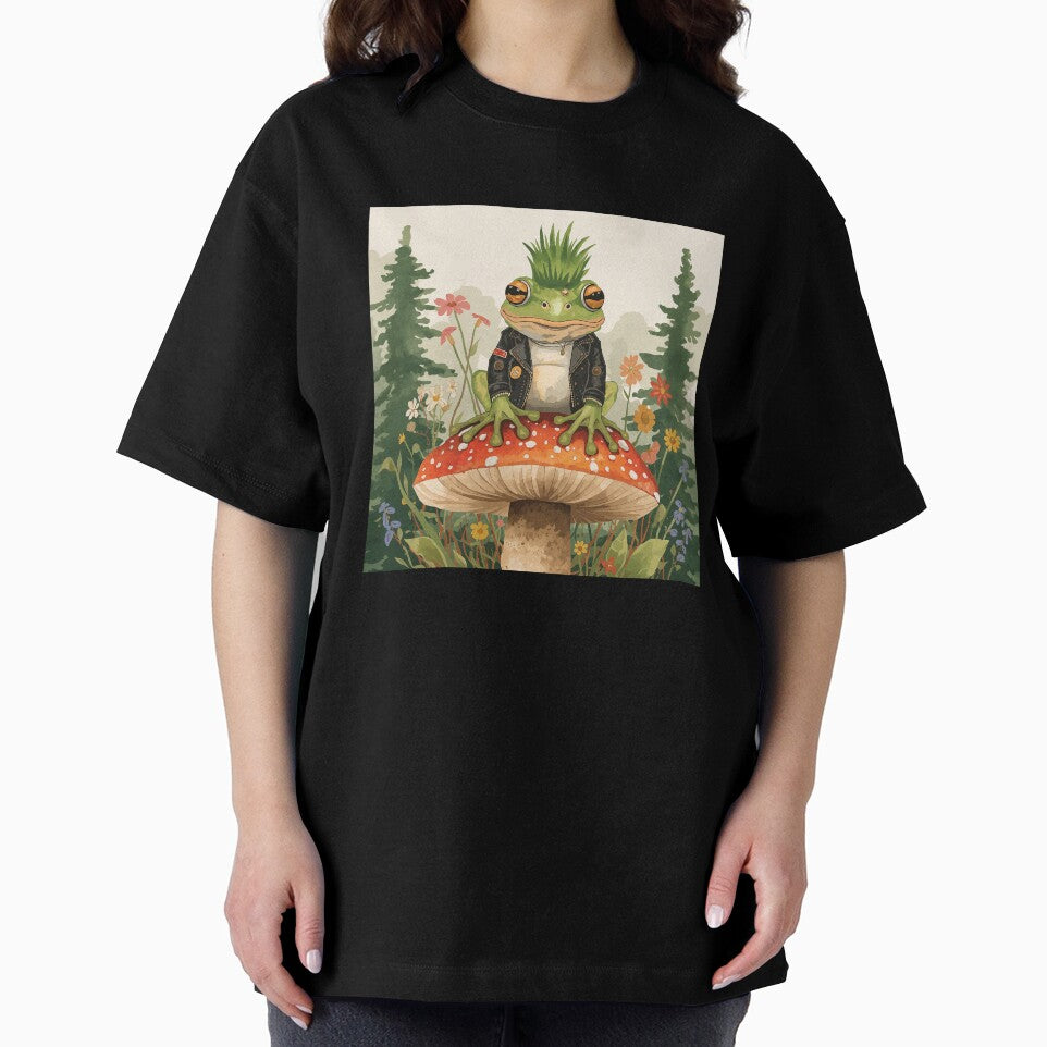 Punk Frog on Rebellious Mushroom by jrdesigns8112