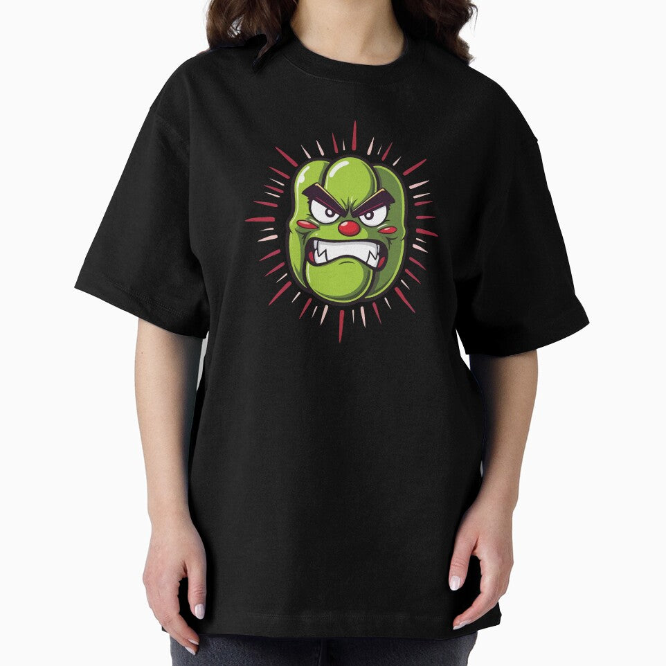 Angry Bell Pepper – Funny Food Cartoon Character by CrownedCanvas