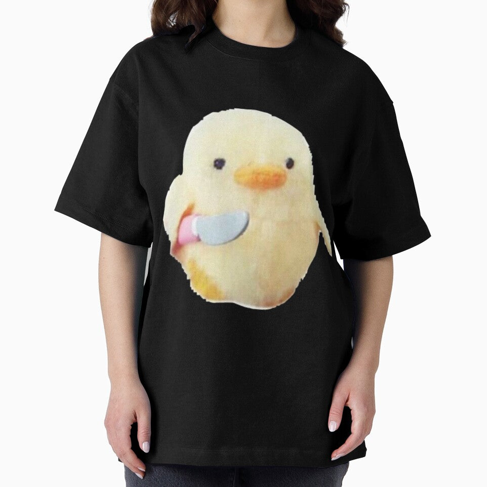 Cute little duck with knife by BrontesWhimsyStore