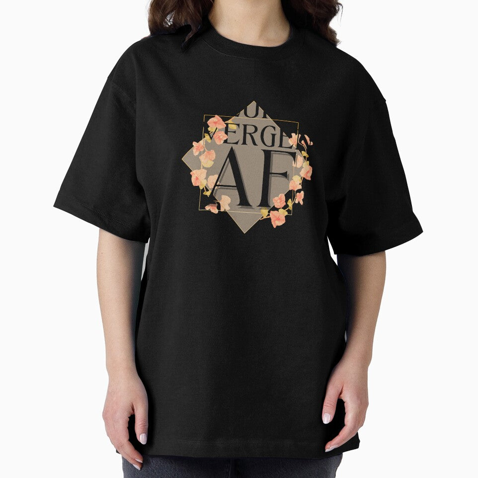 Neurodivergent AF Funny ADHD Neurodiversity Humor Floral by digifaxdesign