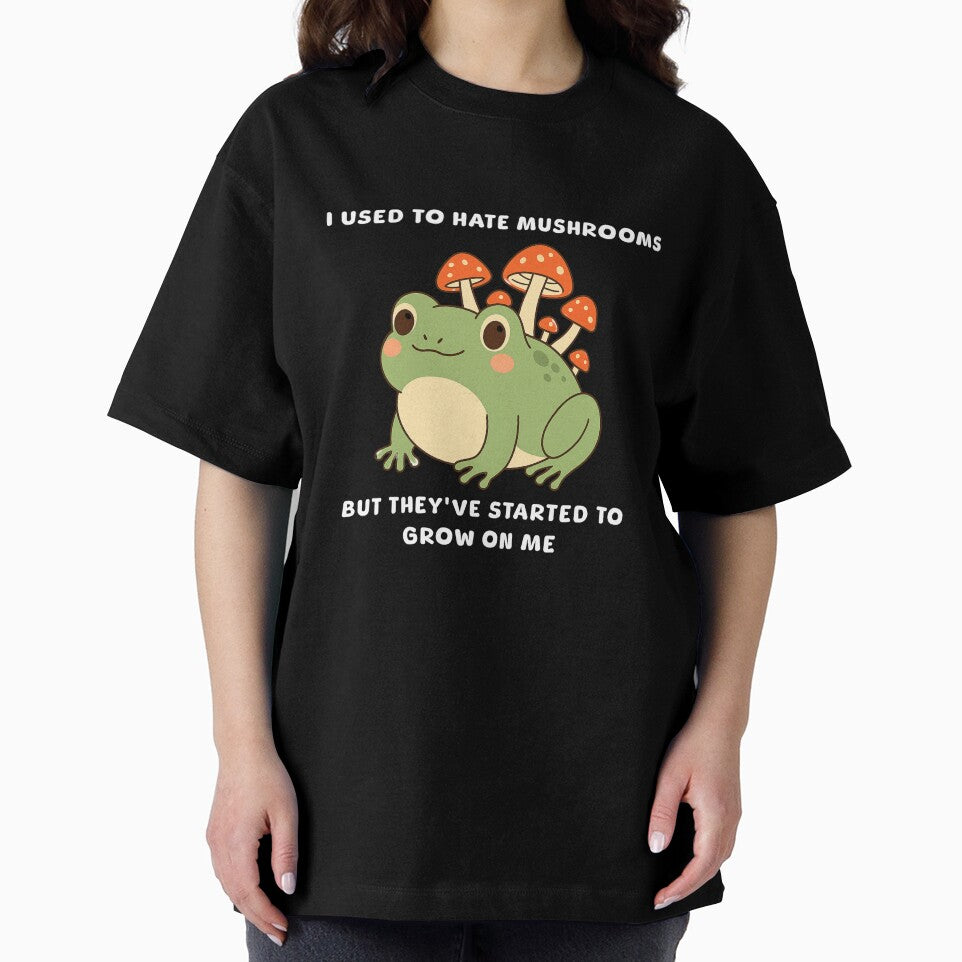 I used to hate mushrooms but they've started to grow on me. Cute Frog T-Shirt by rvanderveken