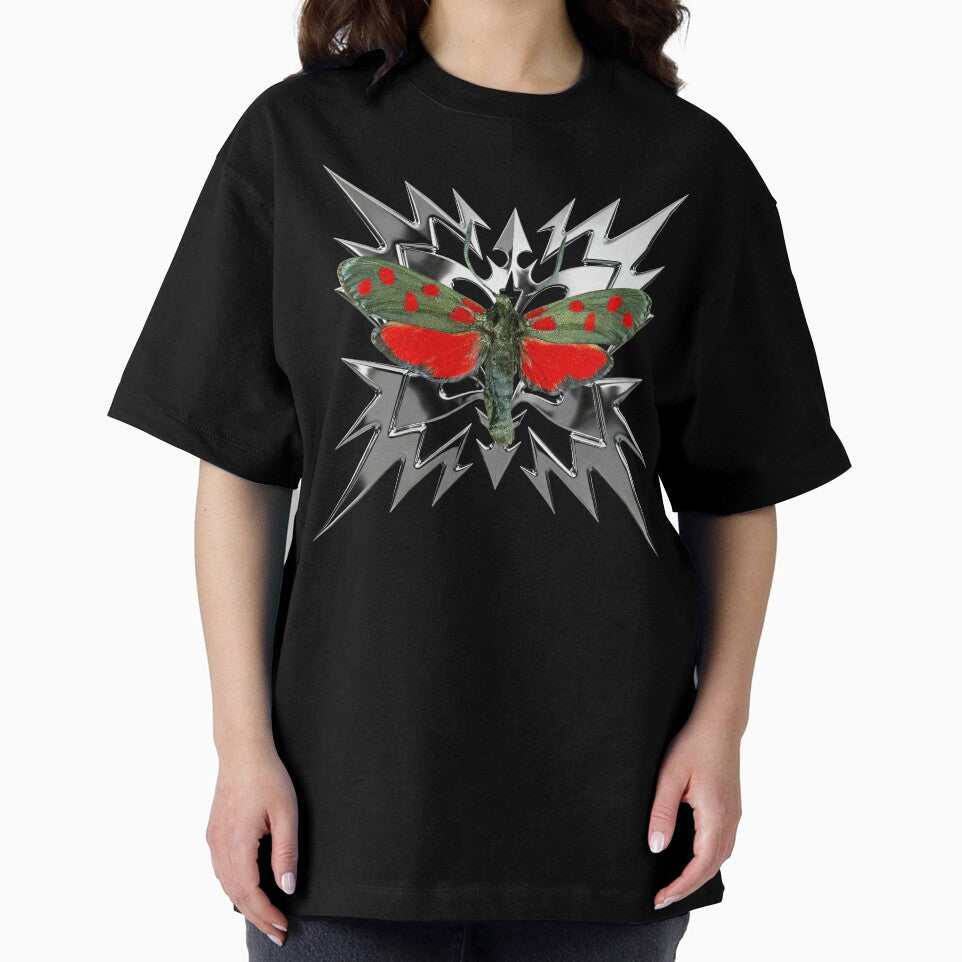 Moth Tribal Shirt – Dark Techno Rave Aesthetic Streetwear by fidelitycastro
