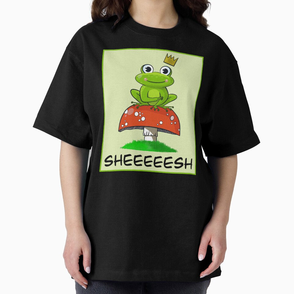 Sheeeesh, Frog on a Mushroom by Chelsealuv Krigbaum