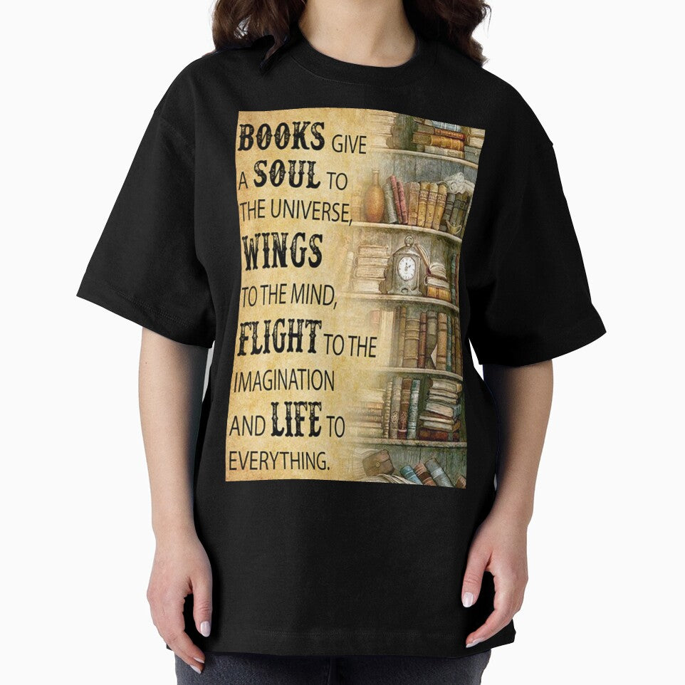 Books give a soul to the universe, wings to the mind by NanLeArt
