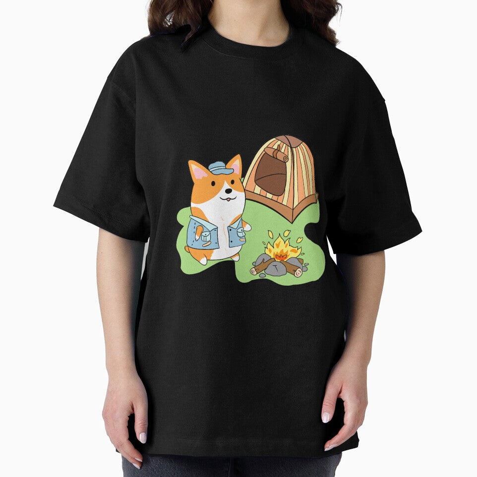 Cute Corgi Camping by AndyWong
