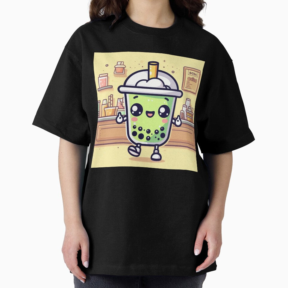 kawaii bubble tea in a coffee shop by SaraDatCool