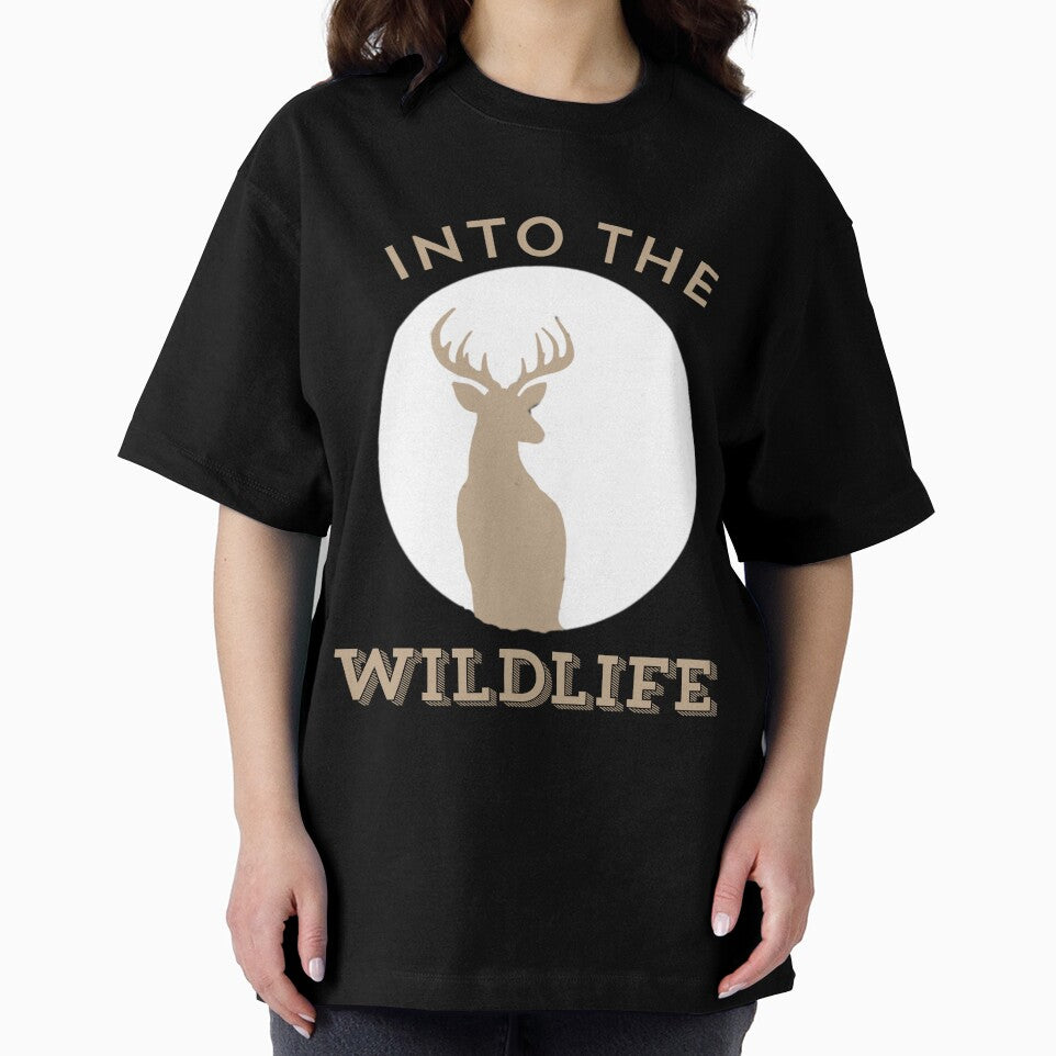 Into the Wildlife – Minimal Deer Silhouette Nature Design by IndianShopper