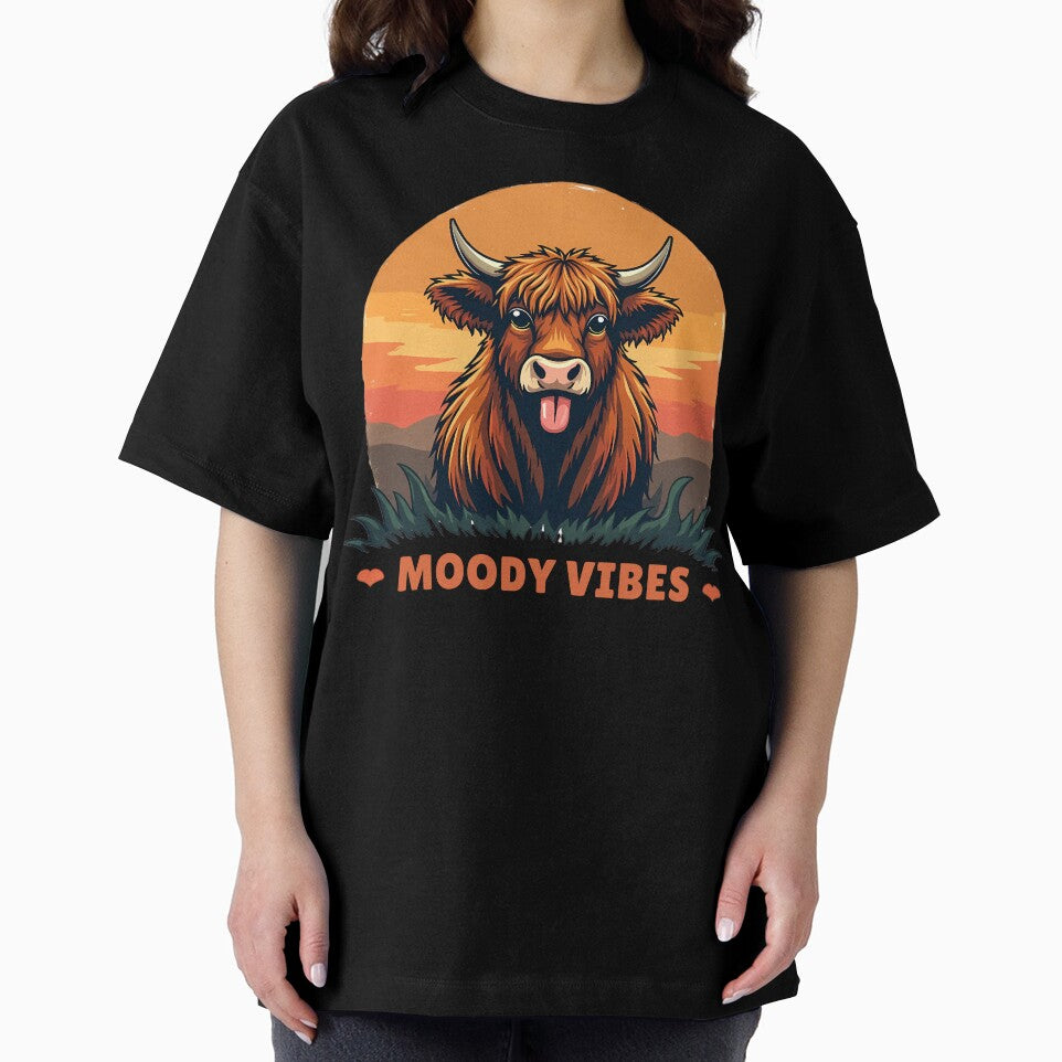 Moody Vibes Cute Highlander Cow by Auchi_Verse