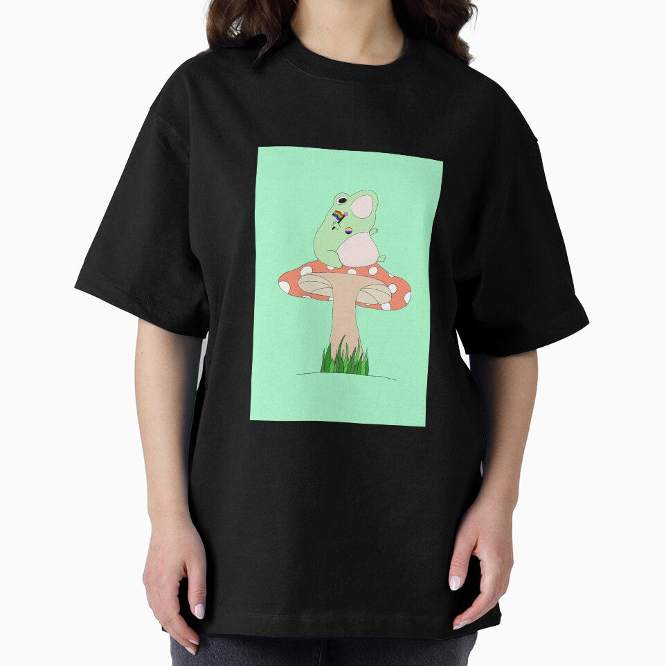 Frog on Mushroom by LeafFinn