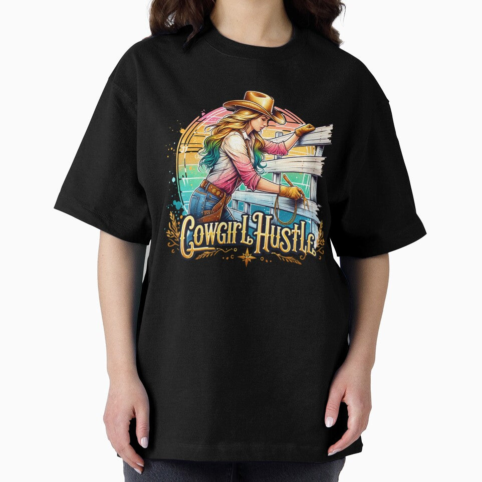 Wild West Cowgirl Hustle: Tshirts, Mugs, Stickers & More by artedigital99