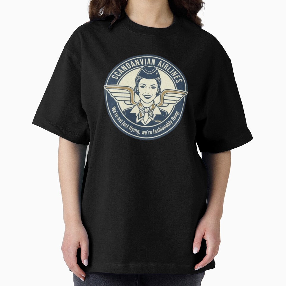 Scandinavian Flight Attendant Aesthetic - Fashionably Flying Graphic by Pixel & Beyond