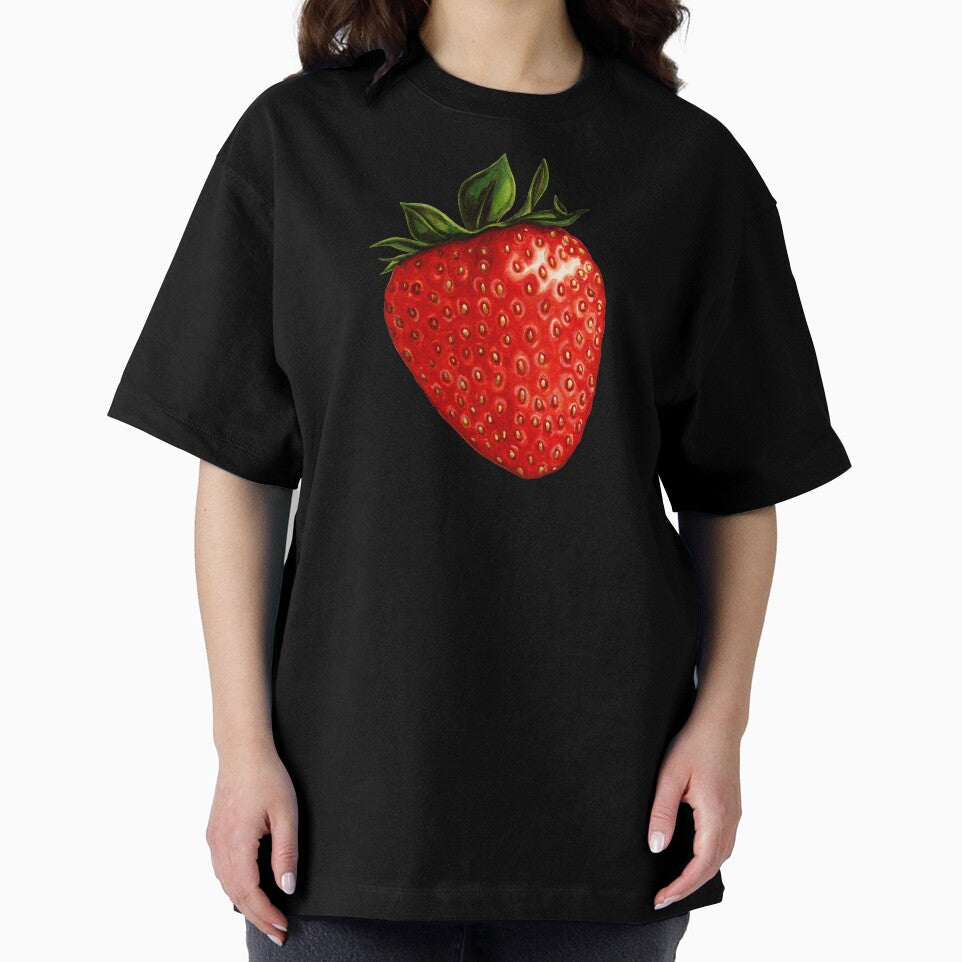 Strawberry Pattern - Black by Kelly  Gilleran
