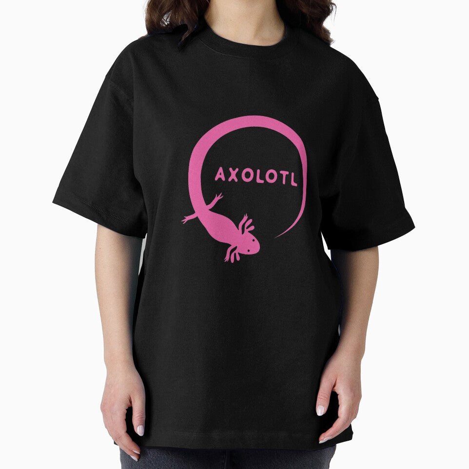 Pink Axolotl Circle Mexican Amphibian by Tamer ⭐⭐⭐⭐⭐