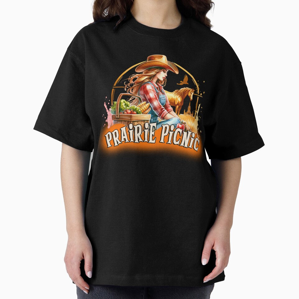 Wild West Cowgirl Vibes- prairie picnic - Tshirt, Mugs, Stickers & More by artedigital99