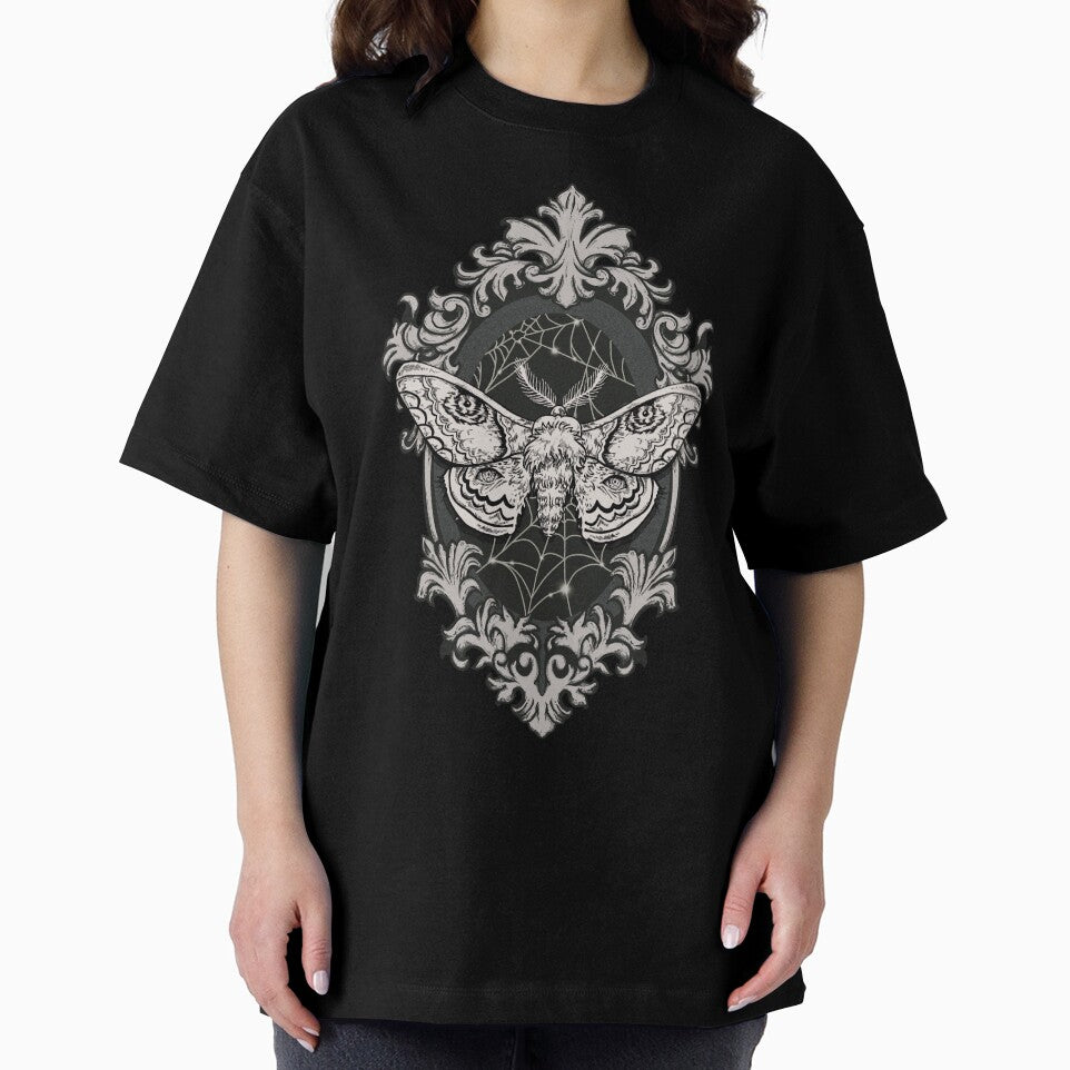Victorian Goth Moth in Frame - Monotone by Arcane Orchid