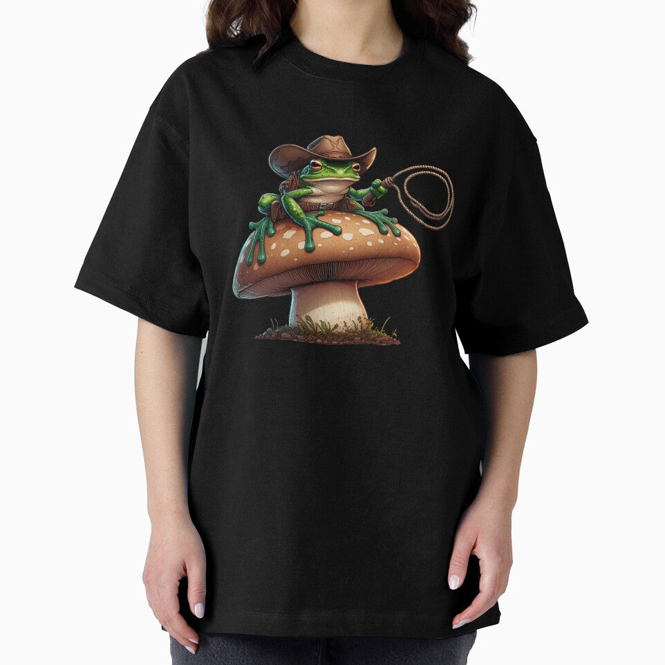 Cowboy Frog on a Mushroom, Frog Cowboy Hat by LittleLoveFinds
