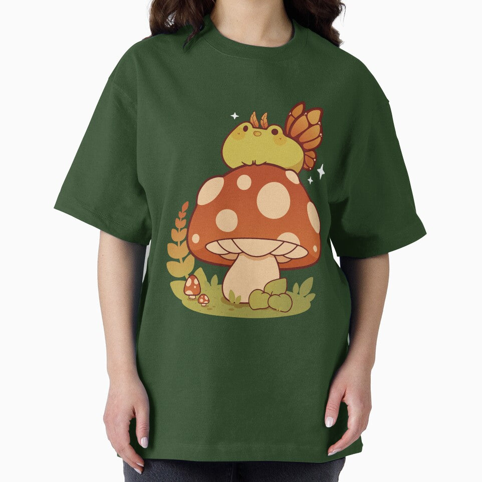 Fairy frog on a mushroom by Rihnlin